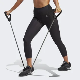 Леггинсы женские Adidas Optime Stash Pocket High-Waisted 3/4 Leggings Black Hs9932