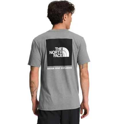 Футболка чоловіча The North Face Short-Sleeve Box Nse Heathered T-Shirt Grey NF0A812HGVD