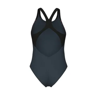 Купальник женский Arena Grid Swimsuit V Back Graphic Blue 010263-550