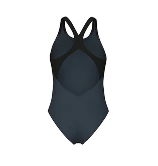 Купальник женский Arena Grid Swimsuit V Back Graphic Blue 010263-550