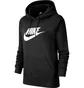 Худи женское Nike W Nsw Essntl Hoodie Po Hbr Black BV4126-010