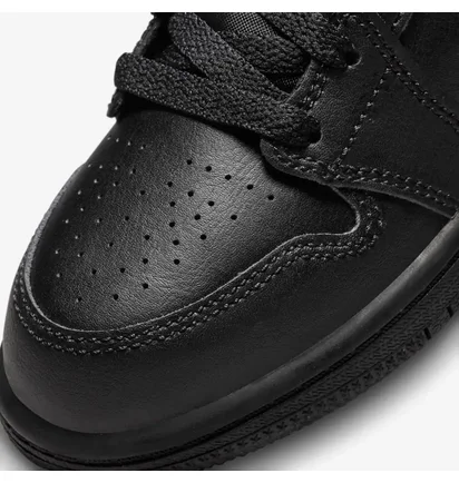 Кроссовки детские Air Jordan 1 Mid (Ps) Black 640734-093