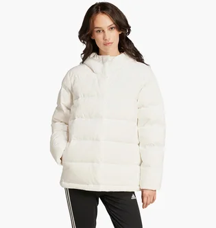 Пуховик жіночий Adidas Helionic Hooded Down Jacket Beige IX8863