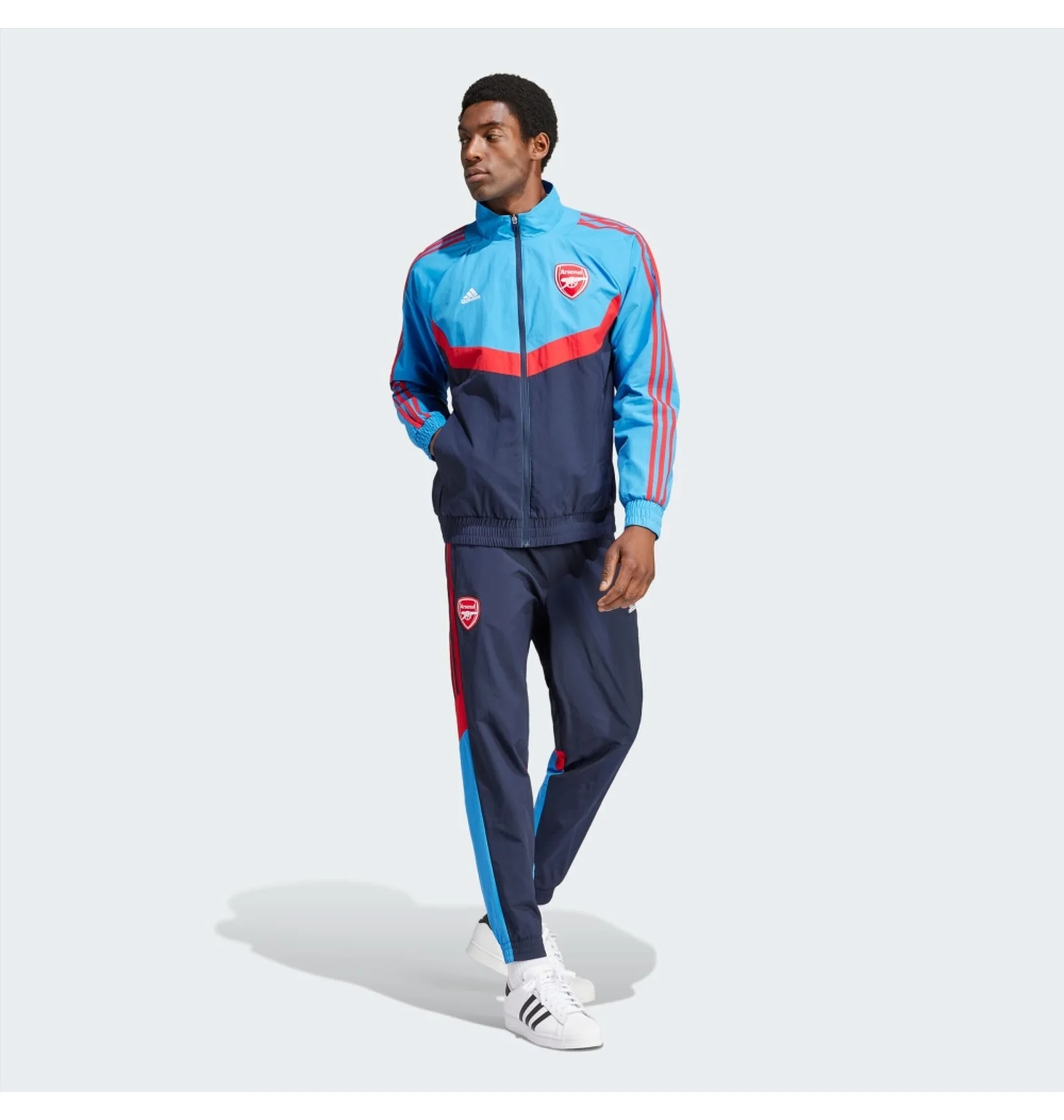 ᐉ Штаны мужские Adidas Arsenal Woven Tracksuit Bottoms Blue