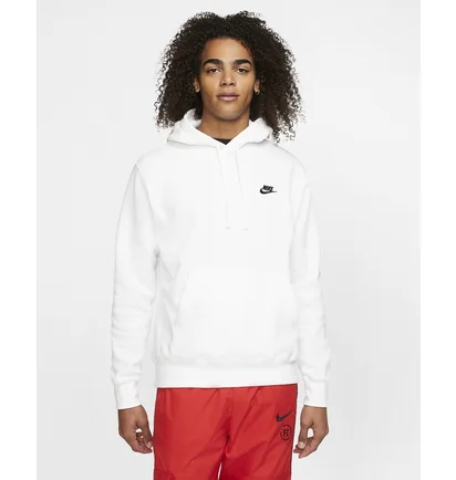 Толстовка чоловіча Nike M Nsw Club Hoodie Po Bb White BV2654-100