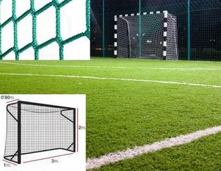 Сітка на футбольні ворота El Leon De Oro Net For Football Goals 3Х2Х0,8Х1 М., Шнур 5-5,5 Мм. Green 11445010002