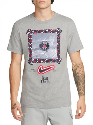 Футболка мужская Nike T-Shirt Psg M Nk New Dna Tee Grey FD1090-010