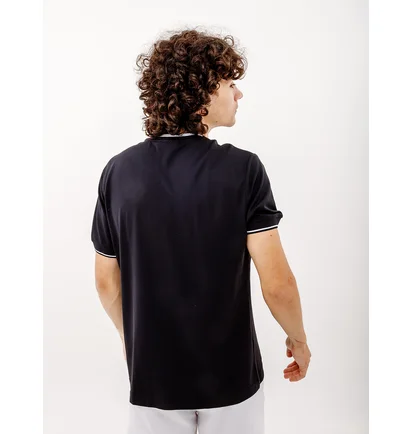 Футболка мужская AUSTRALIAN One Stripe Tee Tech-Pique R-Fit White LSUTS0002-003
