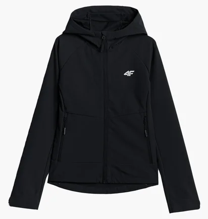 Куртка жіноча 4F Windproof Softshell Membrane 5000 Black 4FWSS26TSOFF546-20S