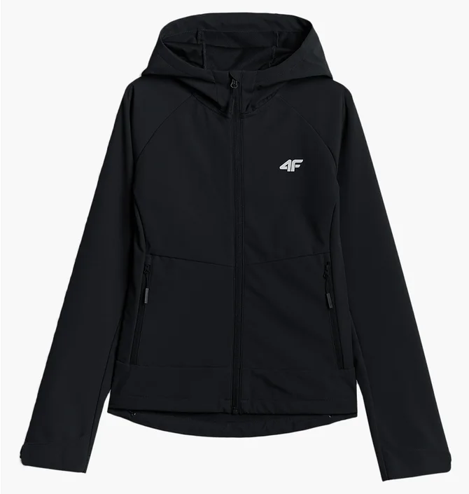 Куртка жіноча 4F Windproof Softshell Membrane 5000 Black 4FWSS26TSOFF546-20S