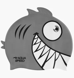 Шапочка для плавания детская Aqua speed Zoo Pirana 9701 Grey 246-26