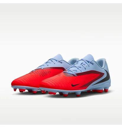 Бутсы унисекс Nike Phantom 6 Low Club Fg/Mg Red/Blue HM8933-400