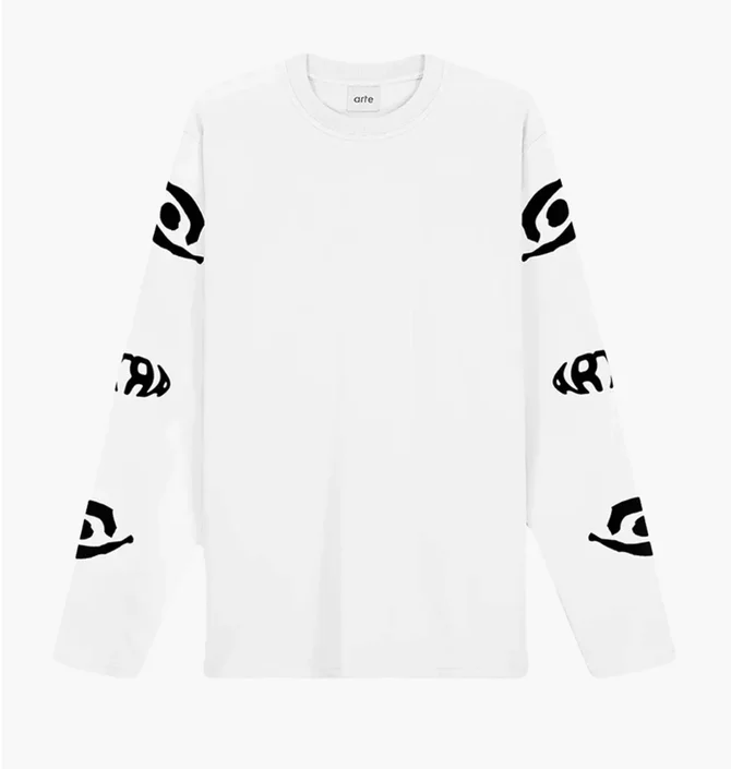 Світшот чоловічий Arte Antwerp Eye White AW25-216LS
