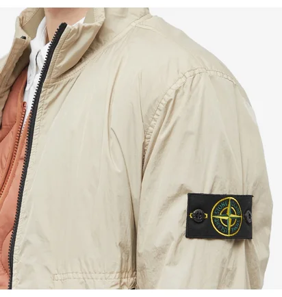 Куртка чоловіча Stone Island Crinkle Reps Jacket Beige 781542822-V0092