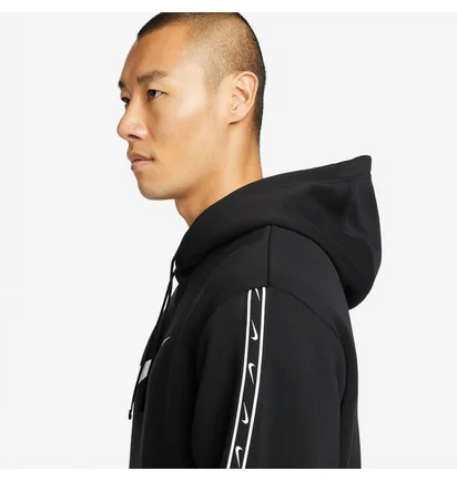 Худи мужское Nike Sportswear Repeat Pullover Fleece Hoodie Black Dx2028-010