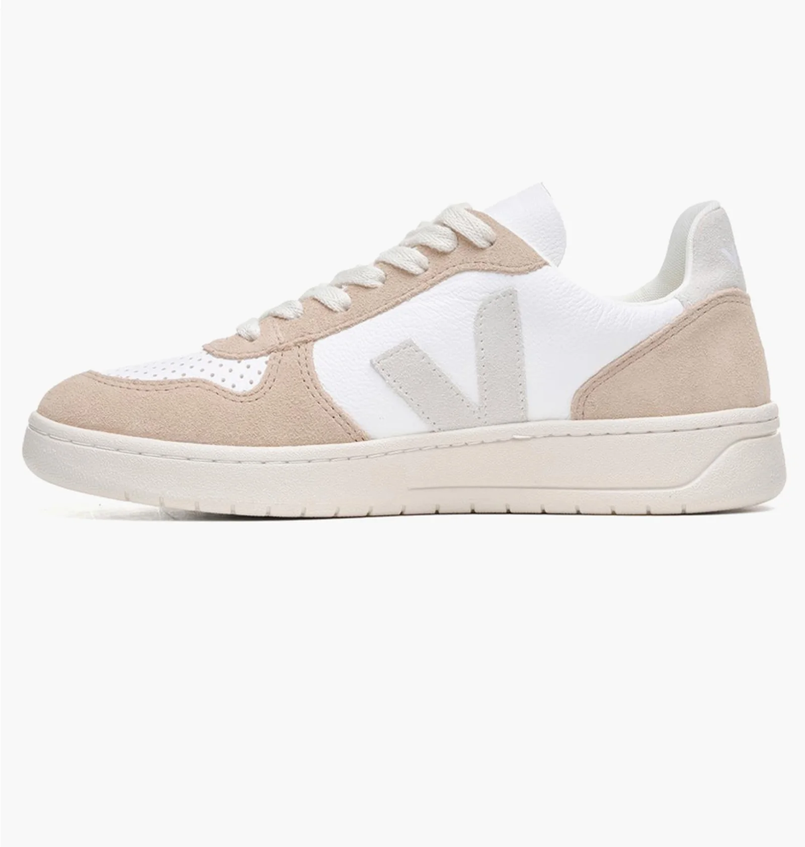 ᐉ Кросівки унісекс Veja V-10 Chromefree Leather White/Beige