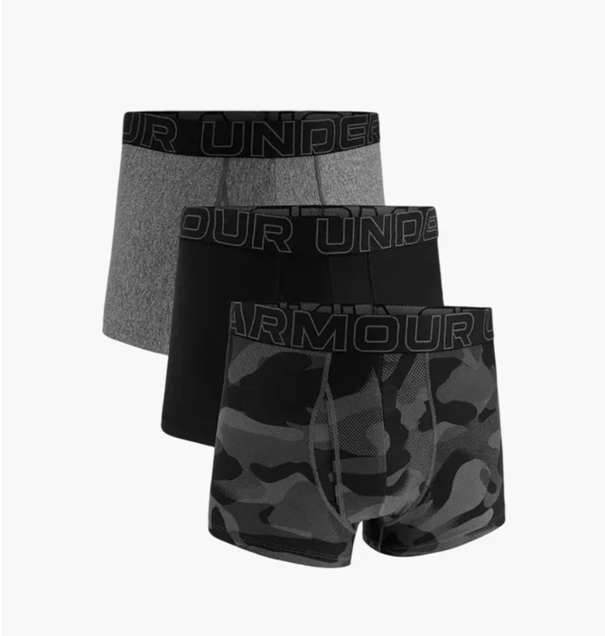 Трусы мужские Under Armour Perf Tech Nov Grey/Black 1383883-001