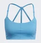 Топ женский Adidas Yoga Studio Light-Support 3-Stripes Bra Blue Hh9127