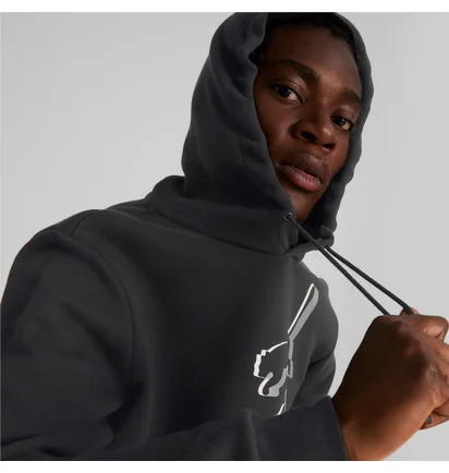 Худи мужское Puma Essentials+ Big Logo Hoodie Black 849864-01