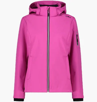 Куртка жіноча CMP Jacket Zip Hood Softshell Pink 39A5006-B818