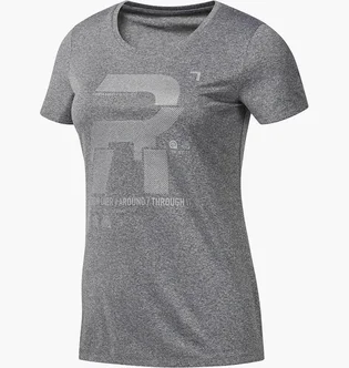 Футболка жіноча Reebok Reflective Graphic Short Sleeve Running Top Grey D78939