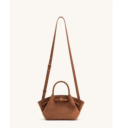 Сумка женская JW PEI Hana Mini Faux Suede Tote Bag Brown BB2024BG83441JWP