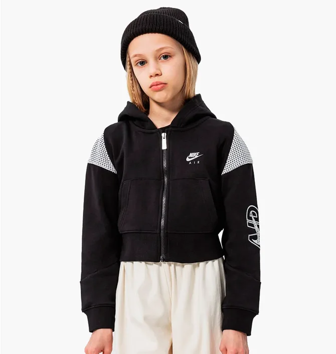 Толстовка детская Nike G Nsw Air Ft Fz G Black DM8386-010