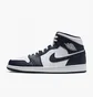 Кроссовки мужские Air Jordan 1 Mid White/Blue 554724-174