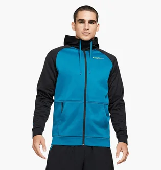 Толстовка чоловіча Nike Therma Training Black/Blue CZ7708-301