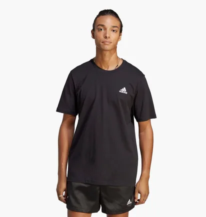 Футболка мужская Adidas Sportswear Essentials Single Jersey Embroidered Small Logo T-Shirt Black Ic9282