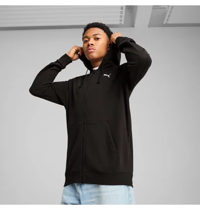 Толстовка мужская Puma Ess Small Logo Full-Zip Black 682592-01