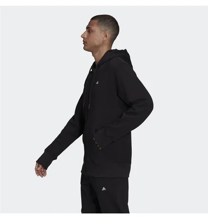 Толстовка мужская Adidas Sportswear Comfy & Chill Full Zip Hoodie Black H45369