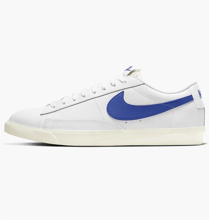 Кроссовки мужские Nike Blazer Low Leather White/Blue CI6377-107