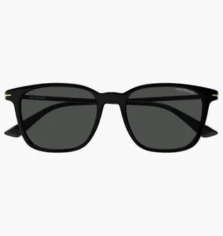 Солнцезащитные очки мужские MONT BLANC Grey/Black MB0338S-001-52