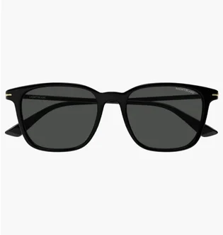 Солнцезащитные очки мужские MONT BLANC Grey/Black MB0338S-001-52