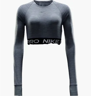 Топ женский Nike Pro Dri-Fit Cropped Long-Sleeve Top Grey FV5484-084