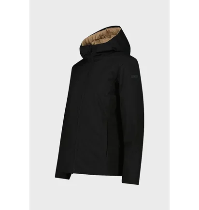 Куртка женская CMP Reverse Fix Hood Feel Black/Beige 35K3586-U901