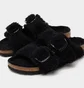 Сандалі жіночі Birkenstock Arizona Teddy Shearling Womens Black 1023105