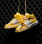 Кроссовки мужские Nike X Off-White™ Air Force 1 Mid Sp Lthr Yellow/White DR0500-101