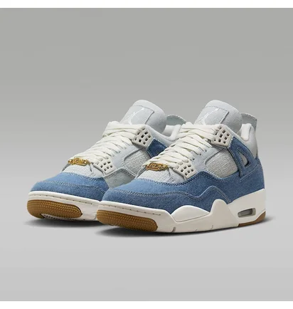 Кроссовки женские Air Jordan 4 Retro Tex Blue IB6716-100