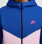 Толстовка мужская Nike Tech Fleece Blue/Pink FZ4709-480