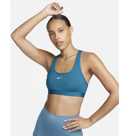 Топ женский Nike Swoosh Light Support Blue DX6817-381