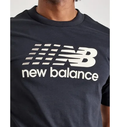 Футболка чоловіча New Balance Linear Logo Black MT51986-BM