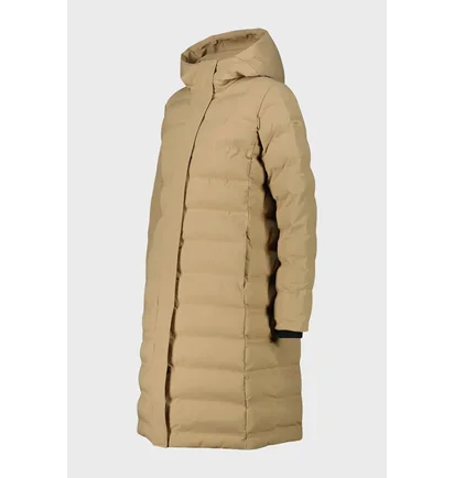 Пуховик жіночий CMP Fix Hood Feel Warm Beige 35K3676-P405