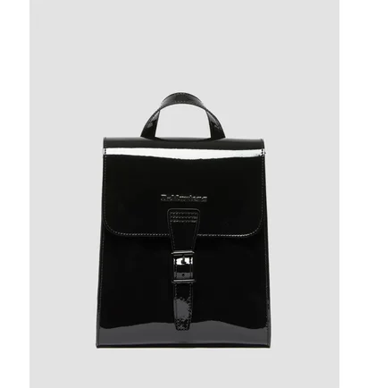 Рюкзак женский Dr. Martens Patent Leather Mini Backpack Black AB053006