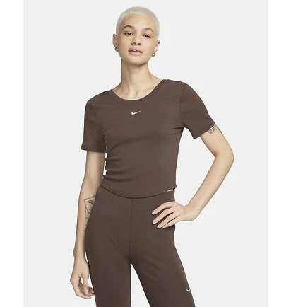 Футболка жіноча Nike Sportswear Chill Knit Brown FN3664-237
