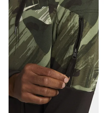 Толстовка чоловіча Nike Dri-Fit Fleece Black/Green Dq4790-220