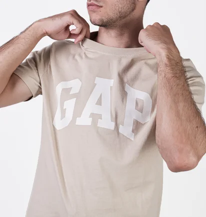 Футболка мужская Gap Everyday Soft Logo T-Shirt Grey 855769221