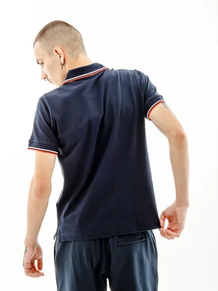Поло чоловіче AUSTRALIAN 2-Stripe Pique Polo S-Fit Blue LSUPO0004-200C