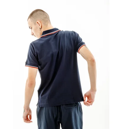 Поло мужское AUSTRALIAN 2-Stripe Pique Polo S-Fit Blue LSUPO0004-200C